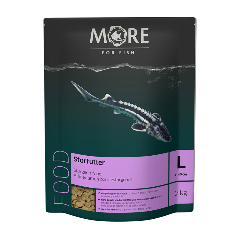 MORE Hauptfutter MORE FOR FISH Störfutter 2 kg