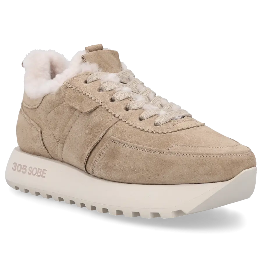 305 SOBE - Sneaker low LAGUNA Veloursleder - beige