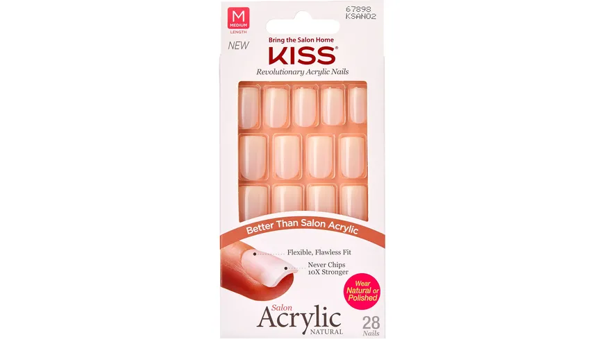 KISS Salon Acrylic Natural Nails - Euphoria