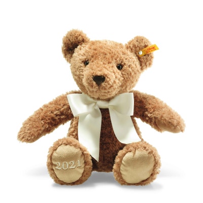 Cosy Jahresbär 2021, 34 cm, braun