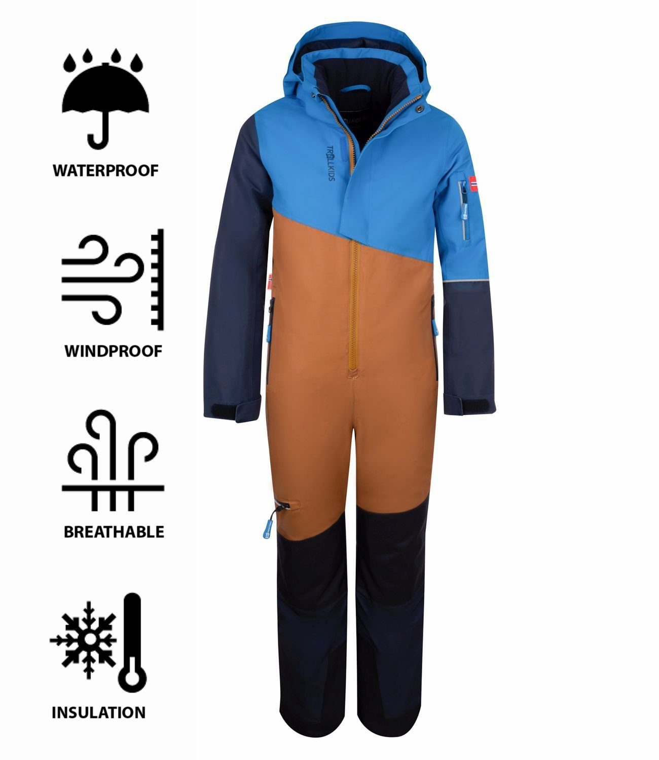 TROLLKIDS Schneeoverall Hallingdal Wasserdicht