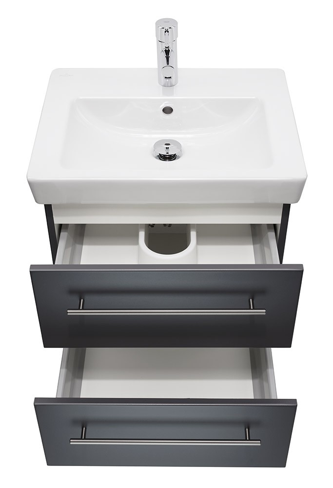 Villeroy & Boch Waschbecken Subway 2.0 55 cm mit passendem Unterschrank
