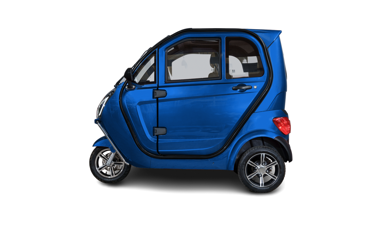 Stormborn Y8 Kabinenroller - 2 kW, Blei-Gel-Akku, 25 o. 45 km/h, dunkelblaumetallic