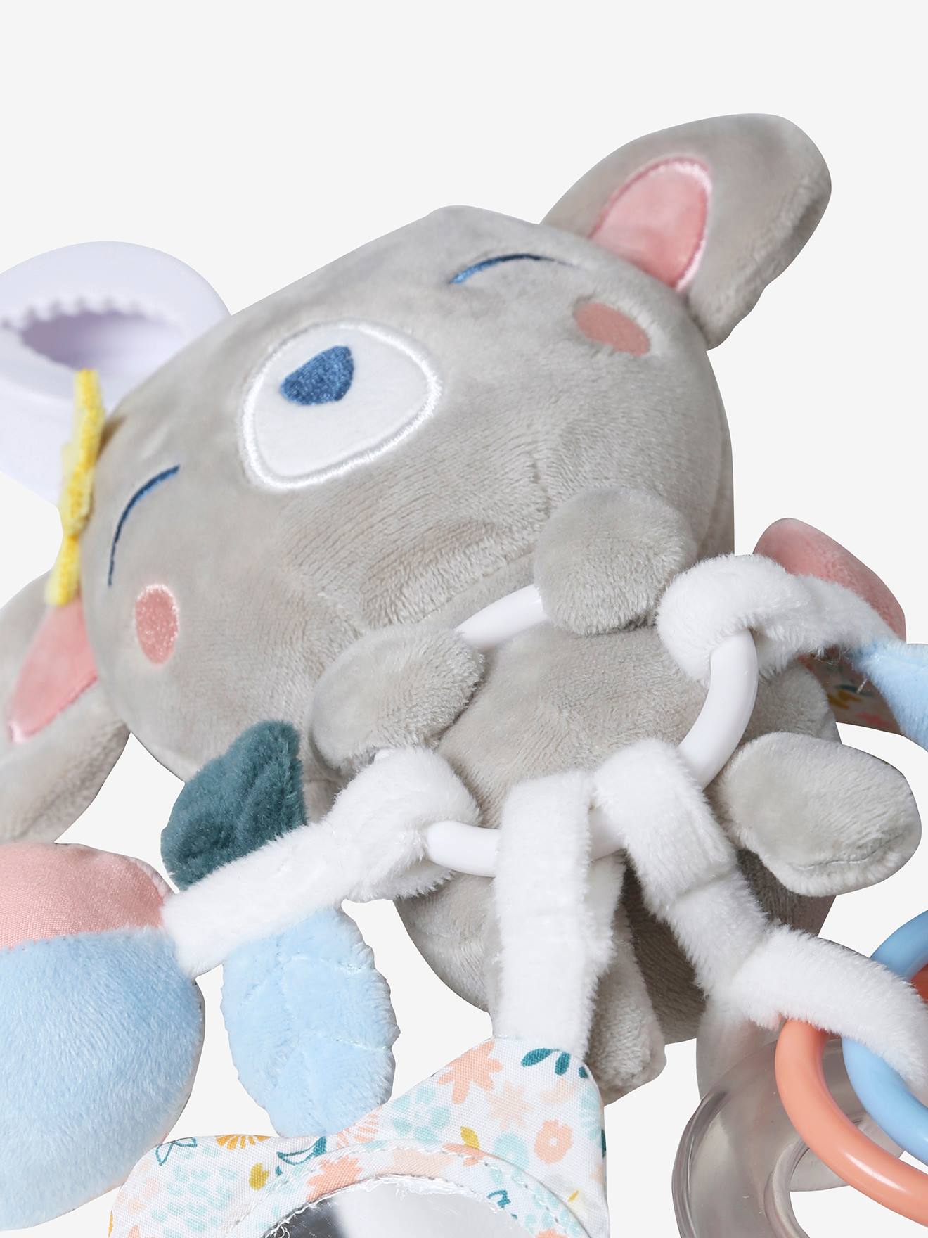 Vertbaudet Baby Lernspielzeug KOALA mit Clip - rosa/koala