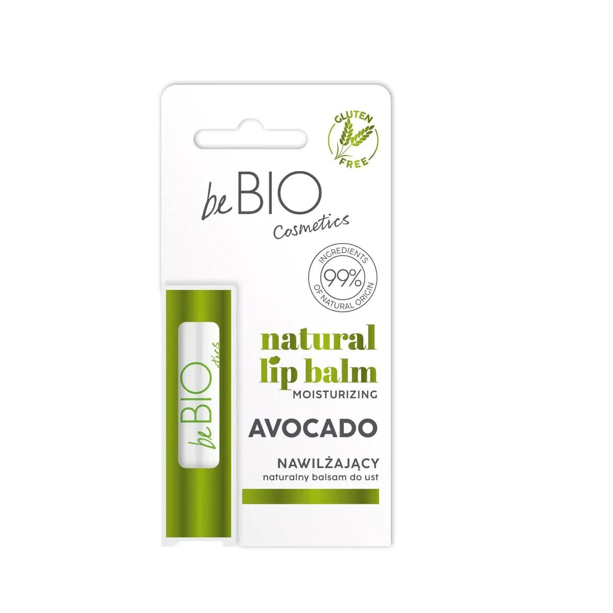 BeBIONatural fugtgivende og nærende avocado læbepomade