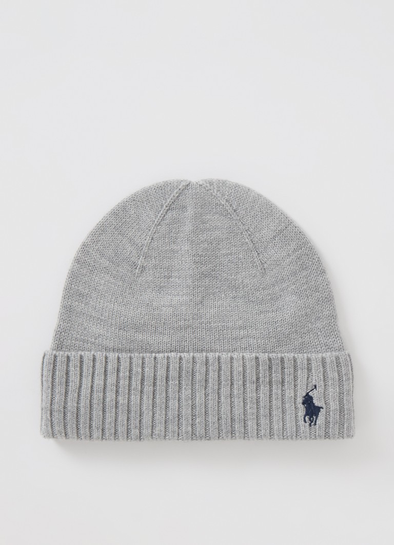 Pălărie Ralph Lauren din lână fină cu logo brodat.