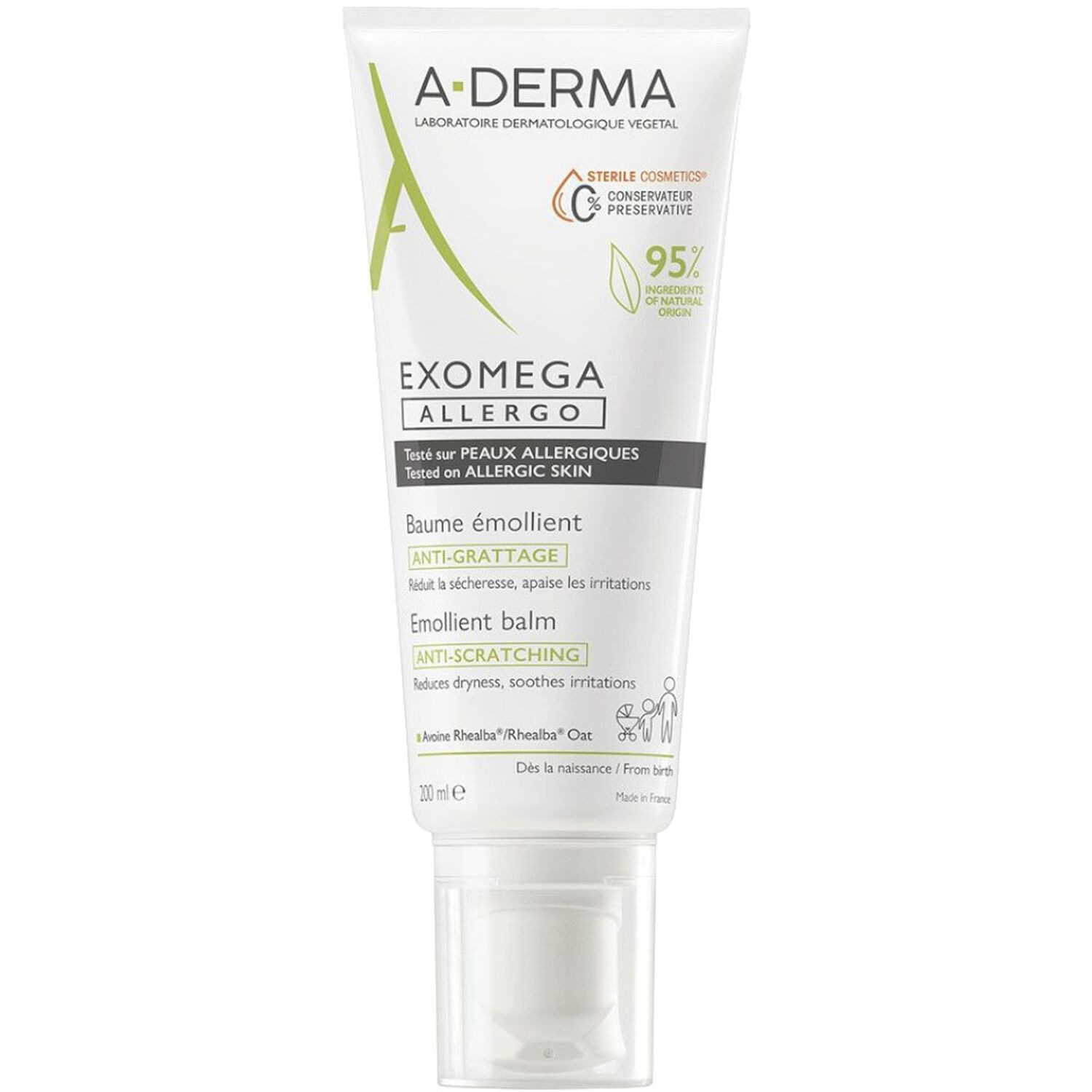 a-derma Exomega Allergo Baume Emollient Anti-Grattage