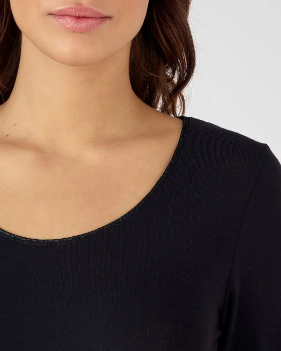 Tee-shirt manches longues Thermolactyl Sensitive, biais fils brillants