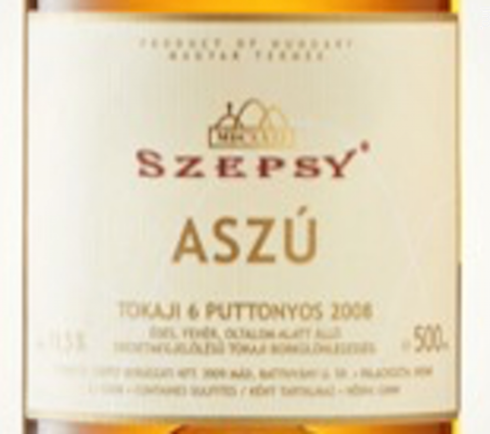 ASZU Szepsy Vin Blanc●Tokay 2008 50cl