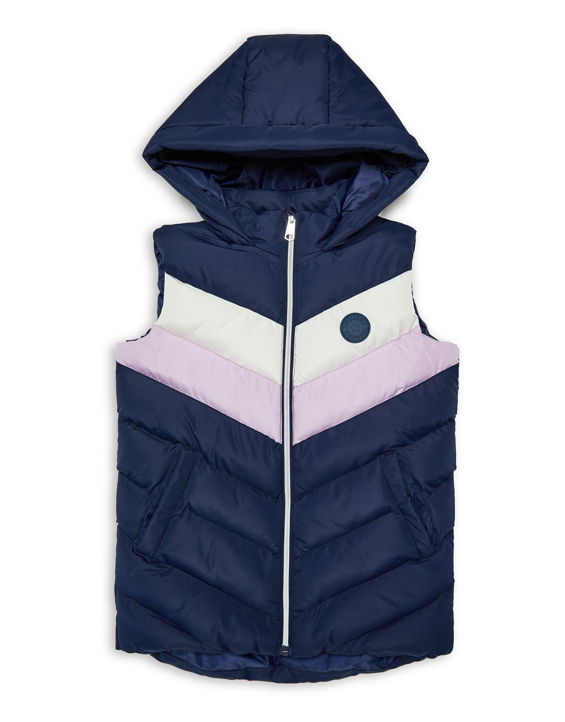 Threadgirls Steppweste THB Hooded Gillet with badge detail Vampy