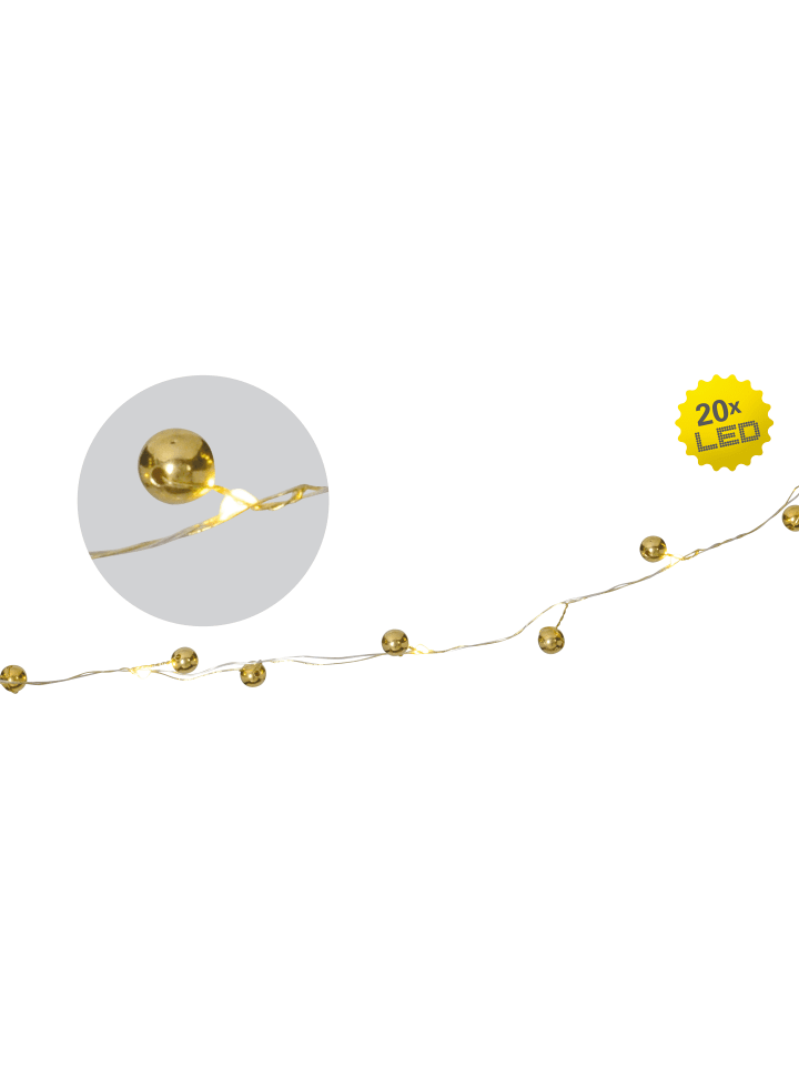 näve LED Lichterkette in gold günstig kaufen onesize
