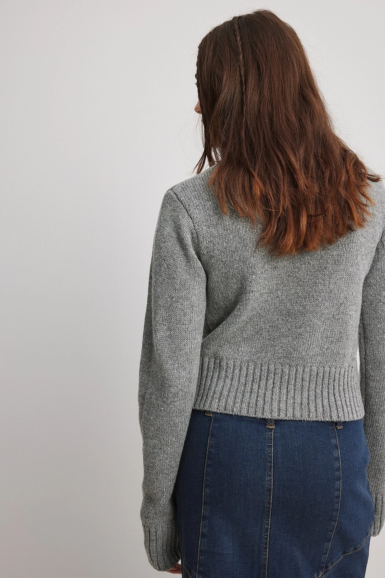 Strickpullover mit Reißverschluss