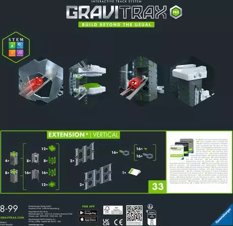 GraviTrax PRO Extension Vertical - Kugelbahn-Erweiterung für Kinder ab 8 Jahren
