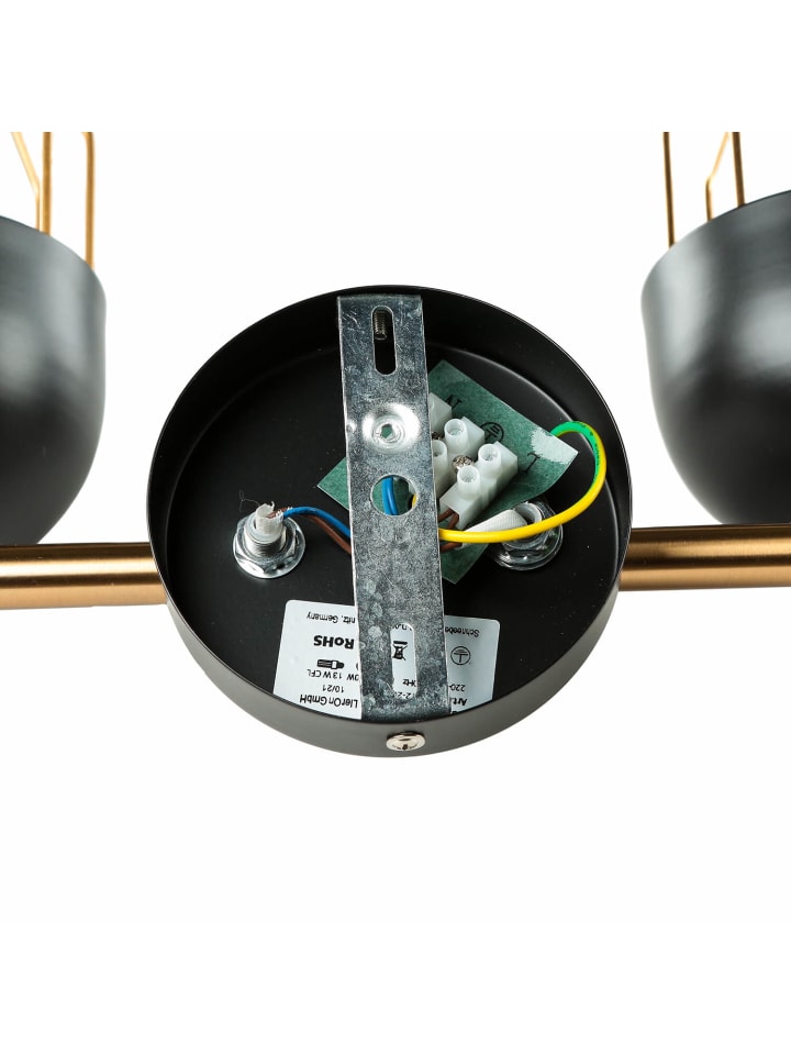 Licht-Erlebnisse Wandlampe in Schwarz Gold günstig kaufen onesize