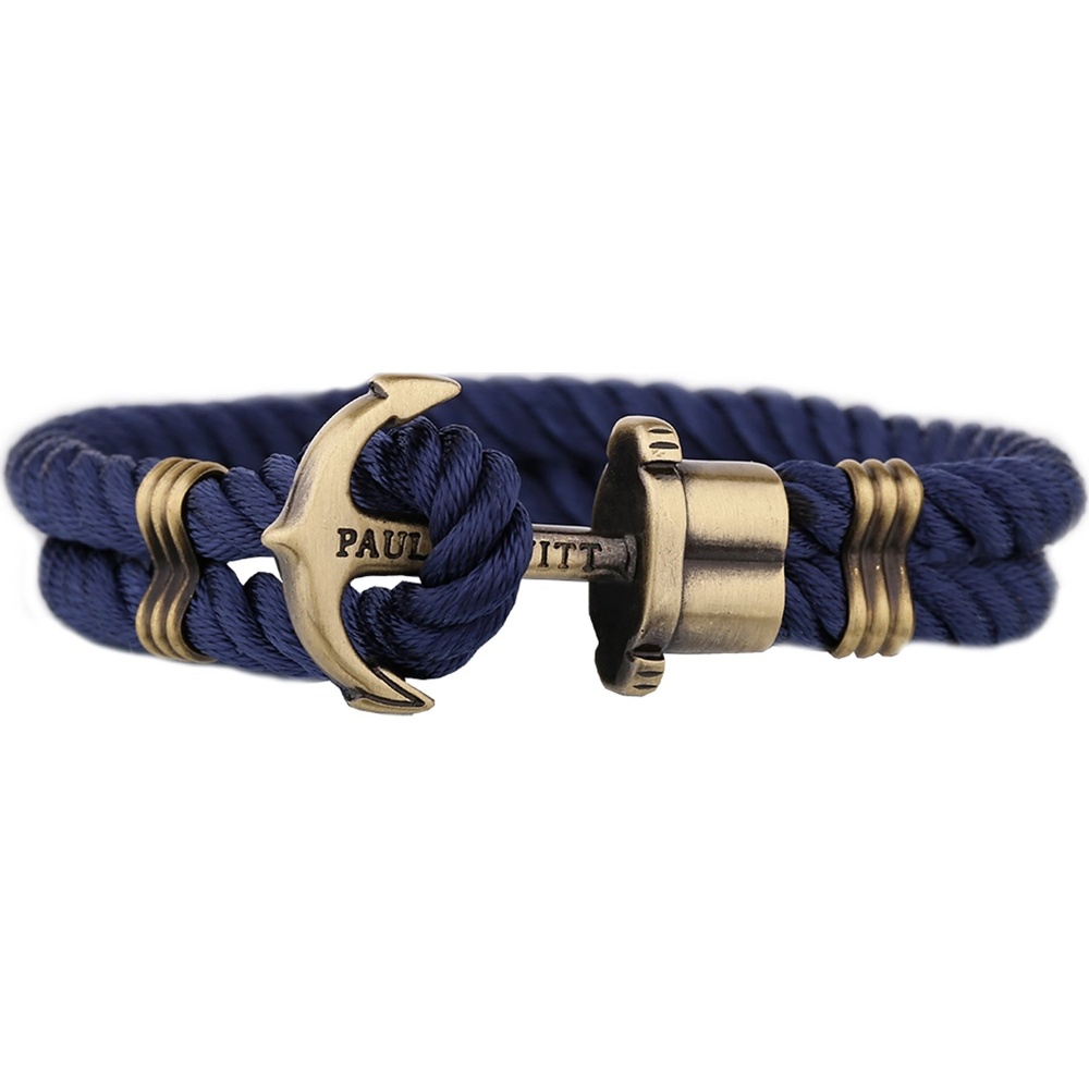 Paul Hewitt Bracelet Perlon/nylon, Laiton bleu Bracelet