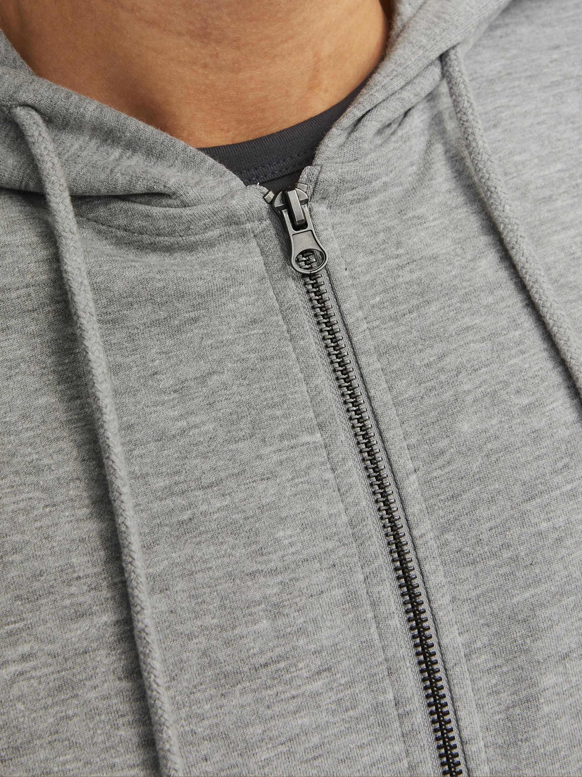 Jack & Jones JJEBASIC HOOD - Sudadera con cremallera