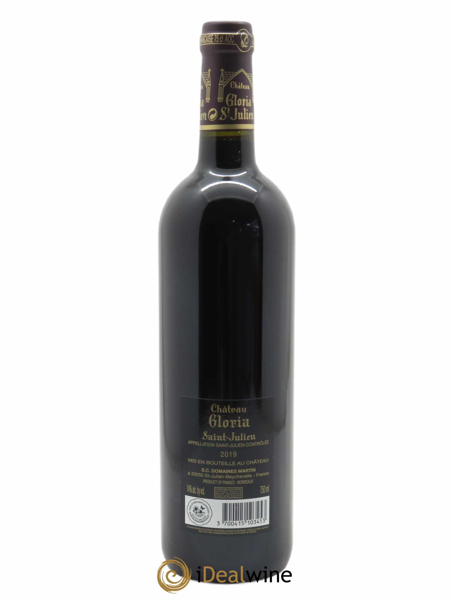 Château Gloria (CBO à partir de 6 bts) 2019 - Lot de 1 Bouteille