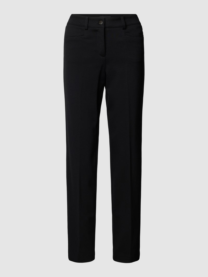 Chino in verkürzter Passform Modell 'RENIRA' in schwarz