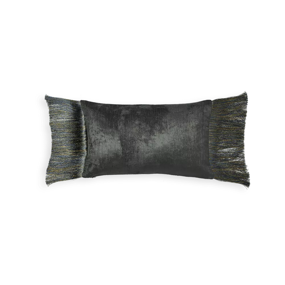 Housse de coussin House of Rituals Collection Vellore, en velours de coton, 50 x 30 cm