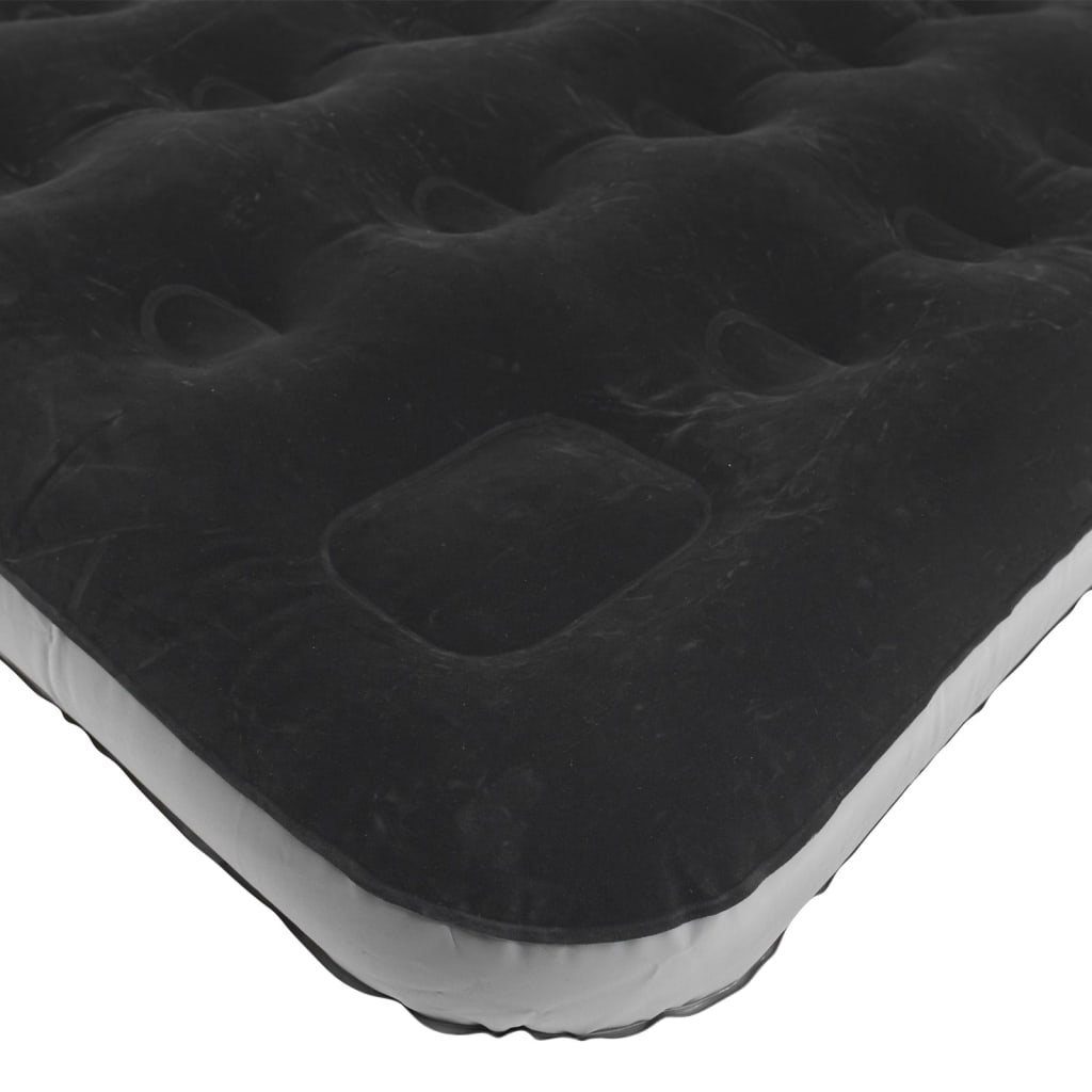 Outwell Luftbett Luftmatratze Classic Single mit Kissen & Pumpe Schwarz & Grau