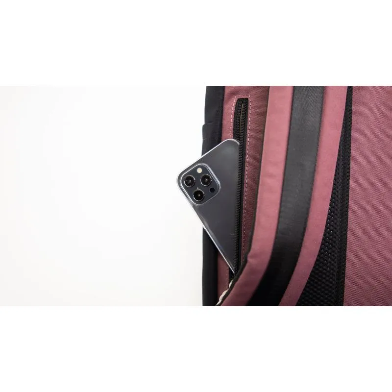 Doughnut Macaroon Large Reborn Backpack - plum x denim