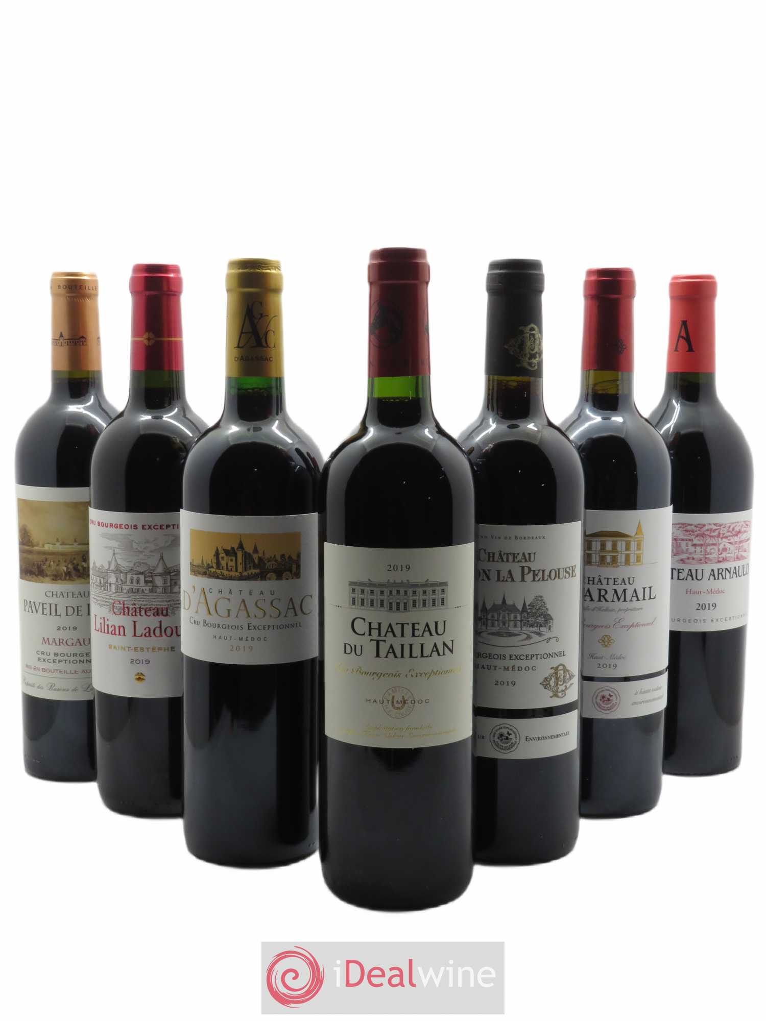 Caisse panachée Les 14 Crus Bourgeois Exceptionnels  2019 - Lot de 14 Bouteilles