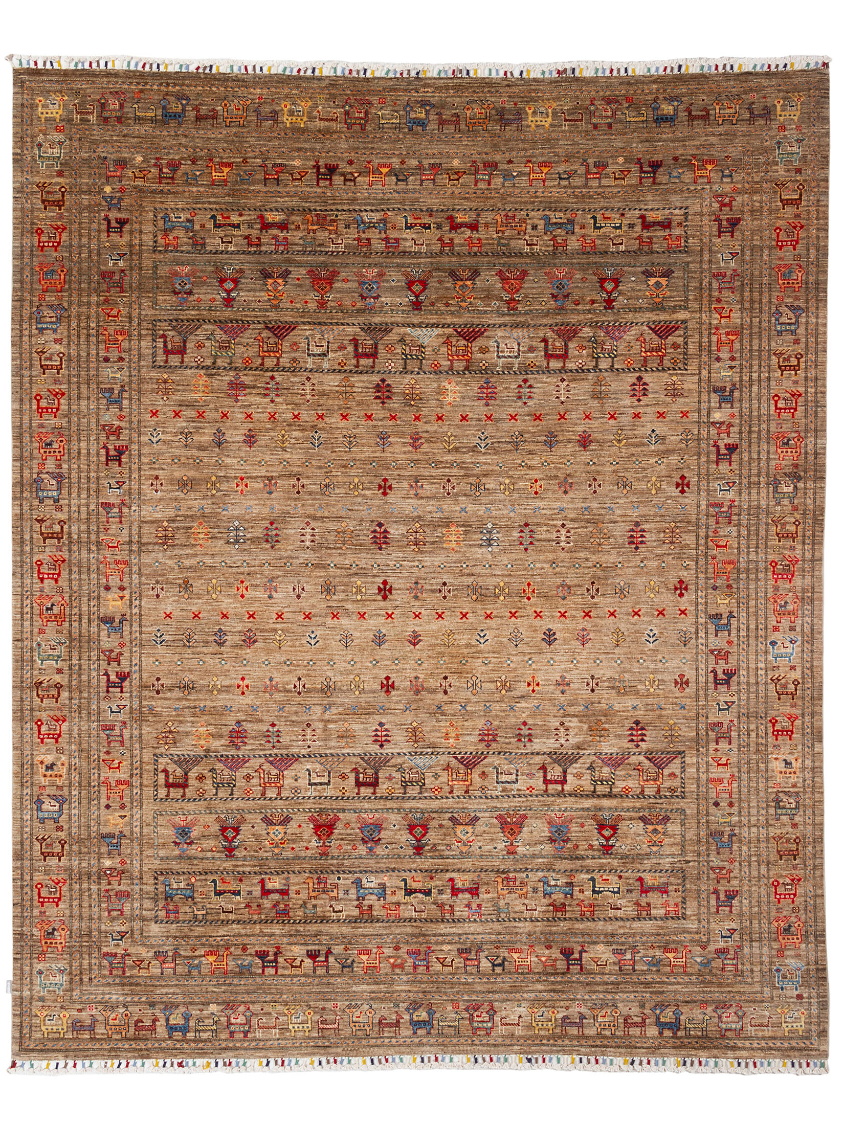 Chobi Schal ca. 298 x 247 cm, Unikat / Einzelstück