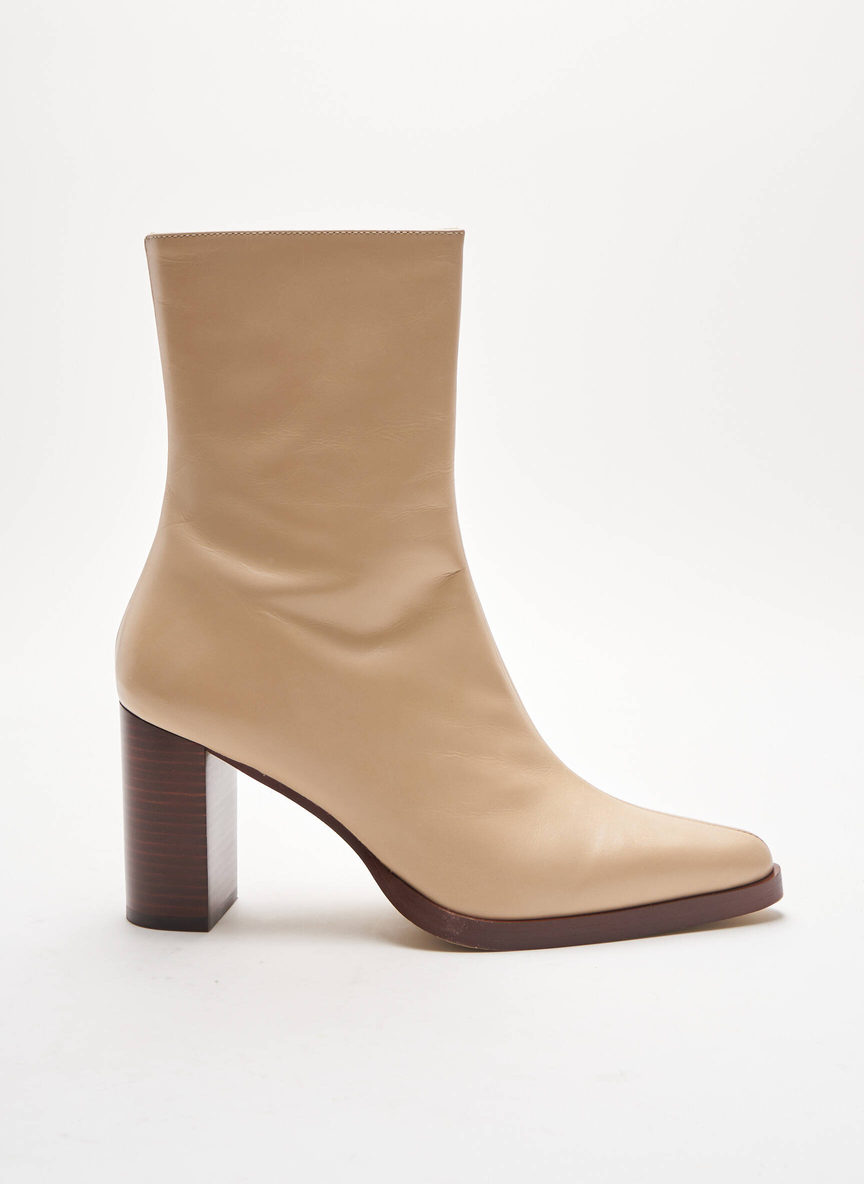 Sarenza Bottines Femme couleur beige
