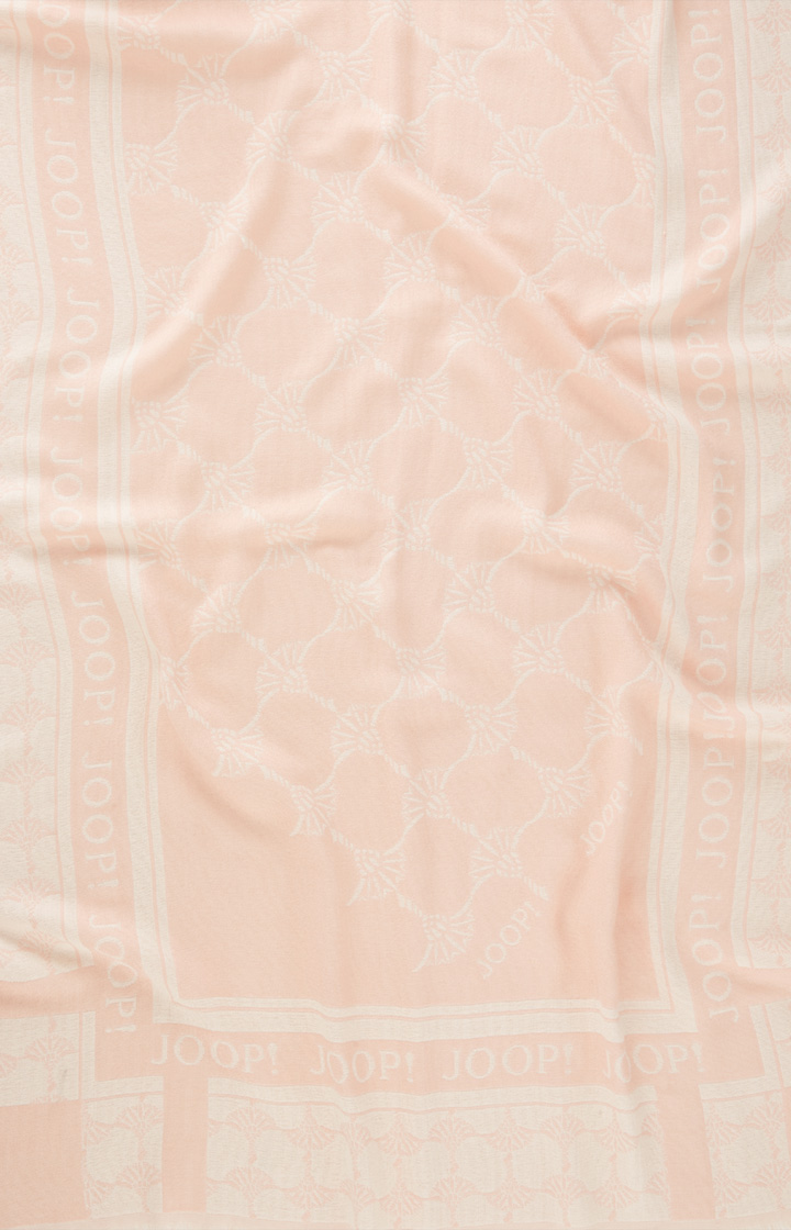 Jacquard-Schal in Pastellrosa
