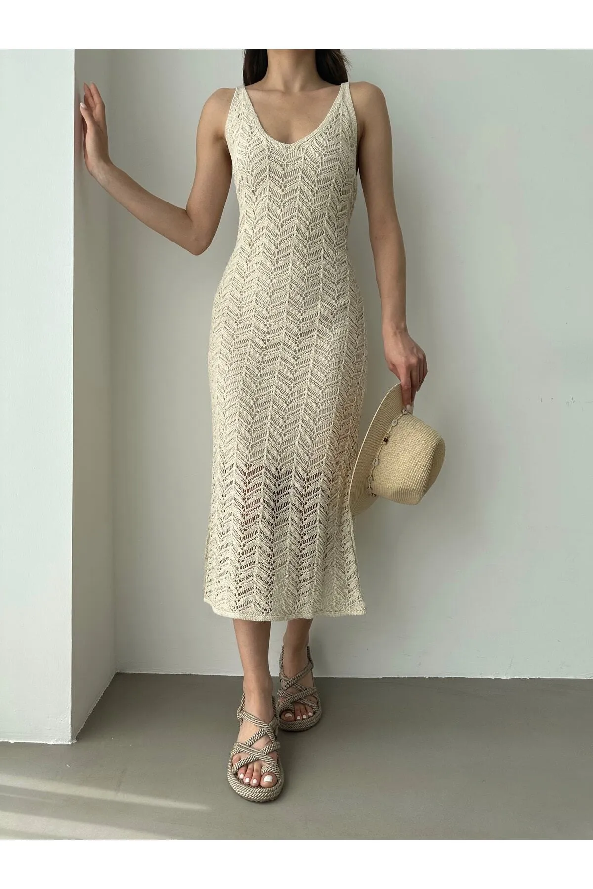 BEJNA  Kleid - Beige - A-Linie