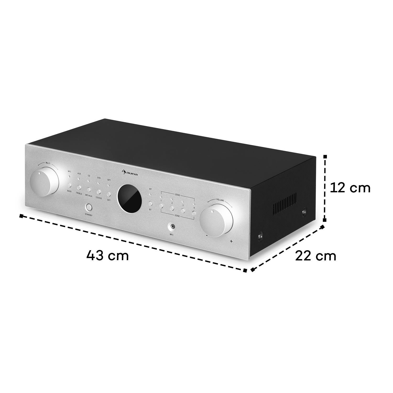 Auna AMP-CD950 DG Audioverstärker (Anzahl Kanäle: 4-Kanal, 800 W)