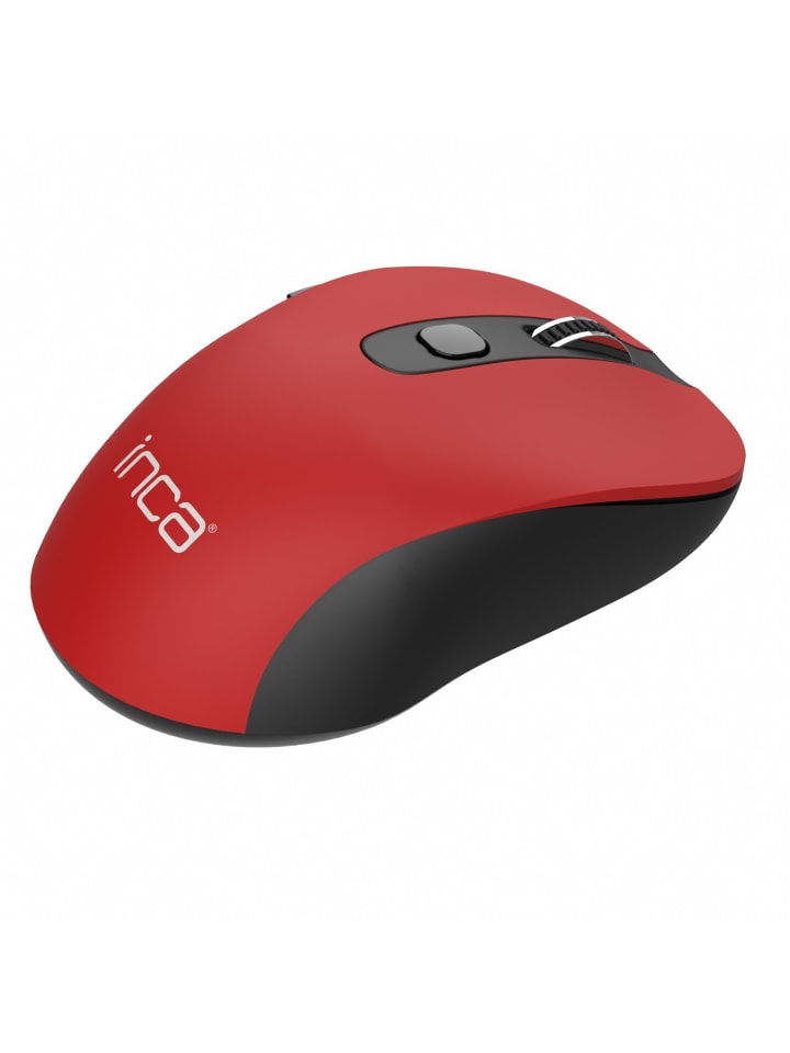 Inca INCA Maus IWM-233RG 1600 DPI,Wirless,6 Tasten 2,4GHz Ergonomisches in Rot günstig kaufen onesize