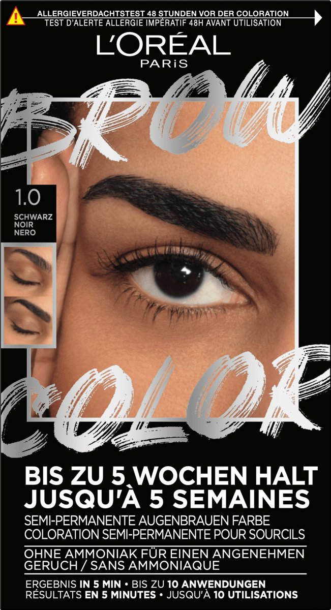 Augenbrauenfarbe Brow Color 1.0 Black, 1 St