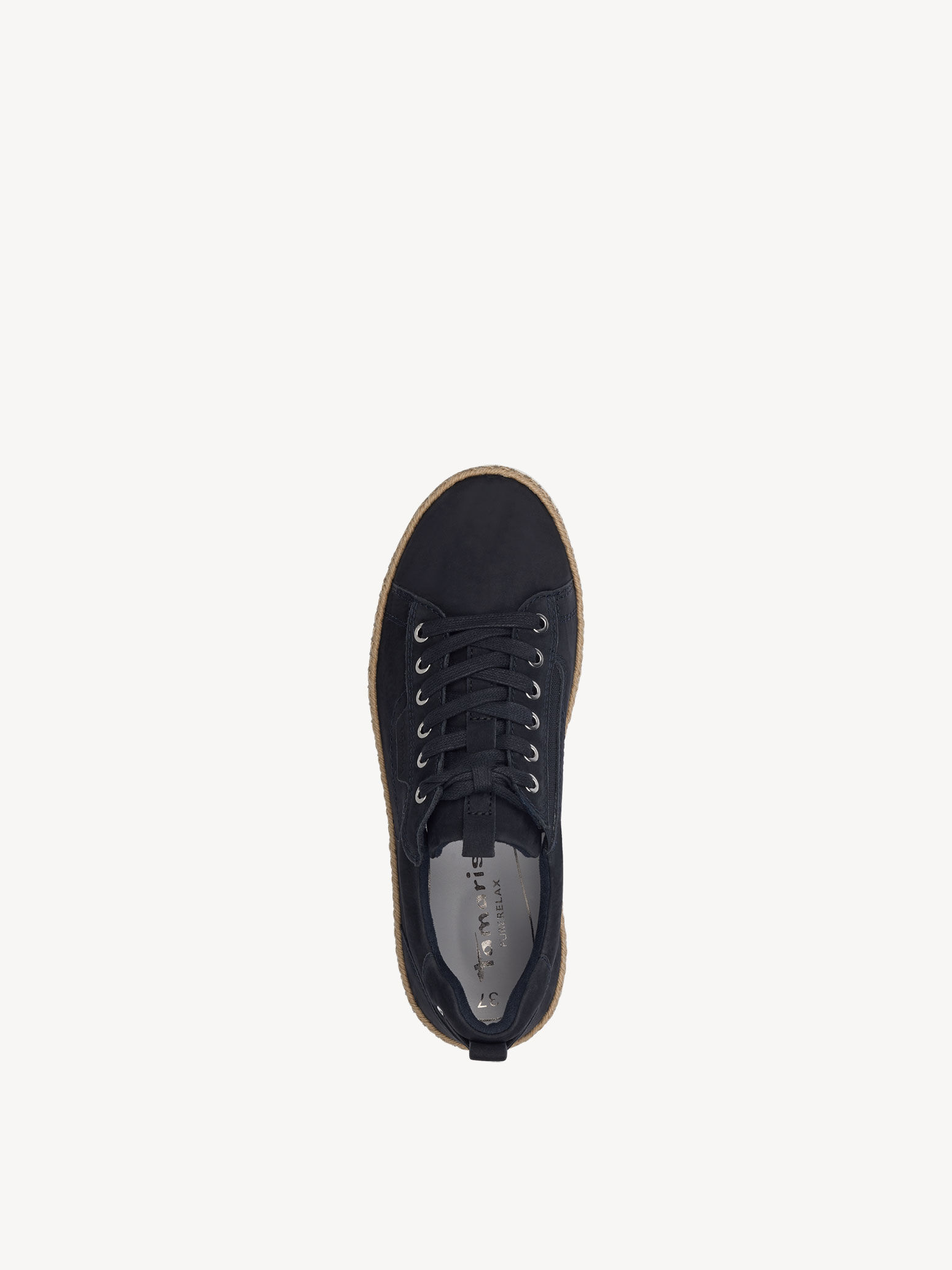 Basket en cuir - bleu