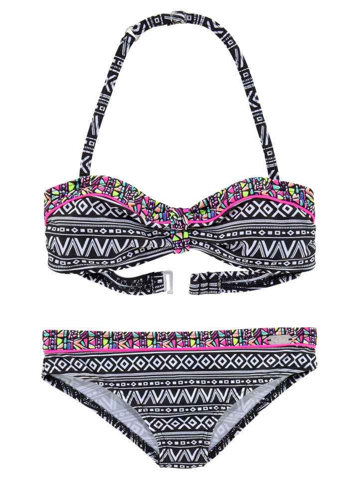 Buffalo Bandeau-Bikini in schwarz-weiß günstig kaufen