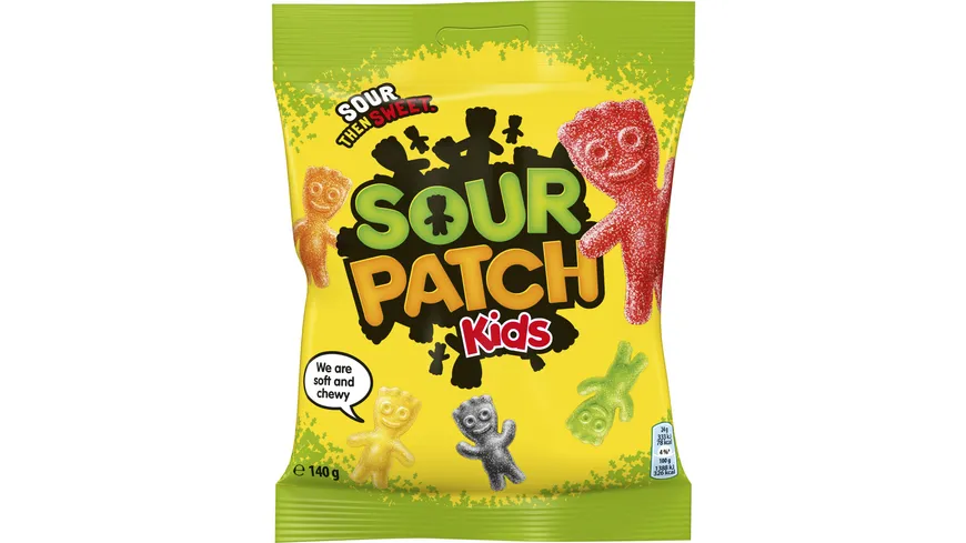 Maynards Bassets Sour Patch Kids Saure Gummibärchen 140 g
