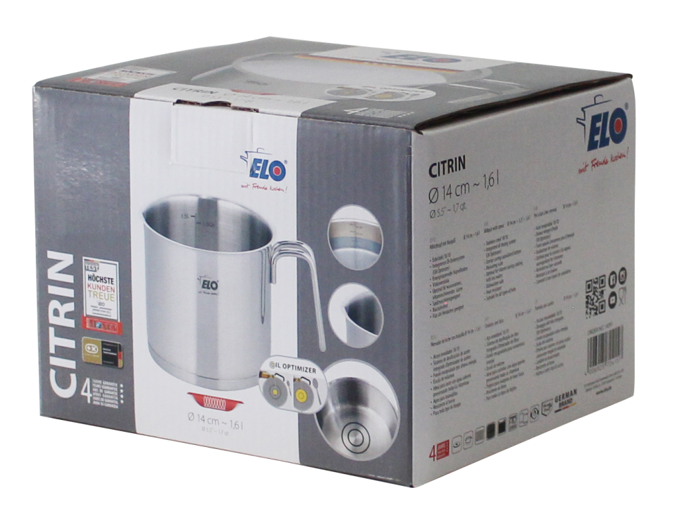 Milchtopf ca. D14cm Citrin