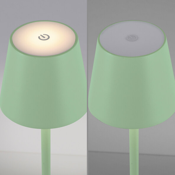 LED-Akku-Stehleuchte Buria, grün