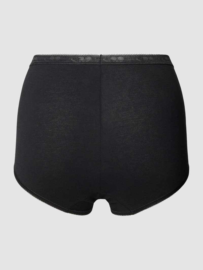 Pants mit Spitze im 4er-Pack in schwarz