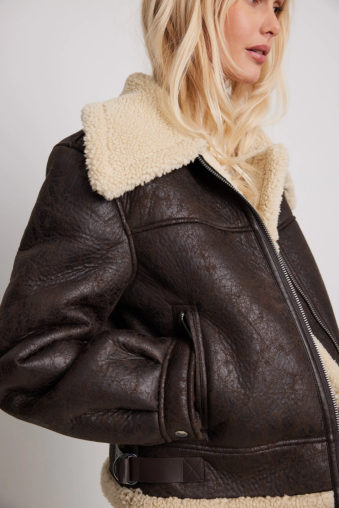 Bonded Jacke im Vintage-Look