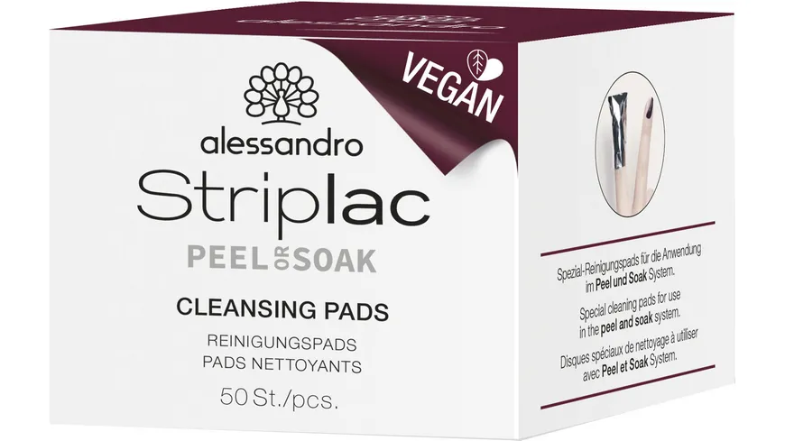 alessandro Striplac Peel or Soak Reinigungspads