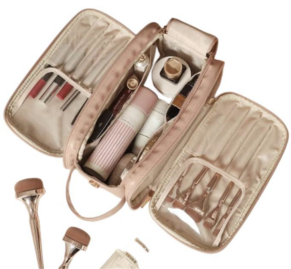 carefully selected Kosmetiktasche Multifunktionale tragbare Reise-Make-up-Pinsel-Aufbewahrungstasche