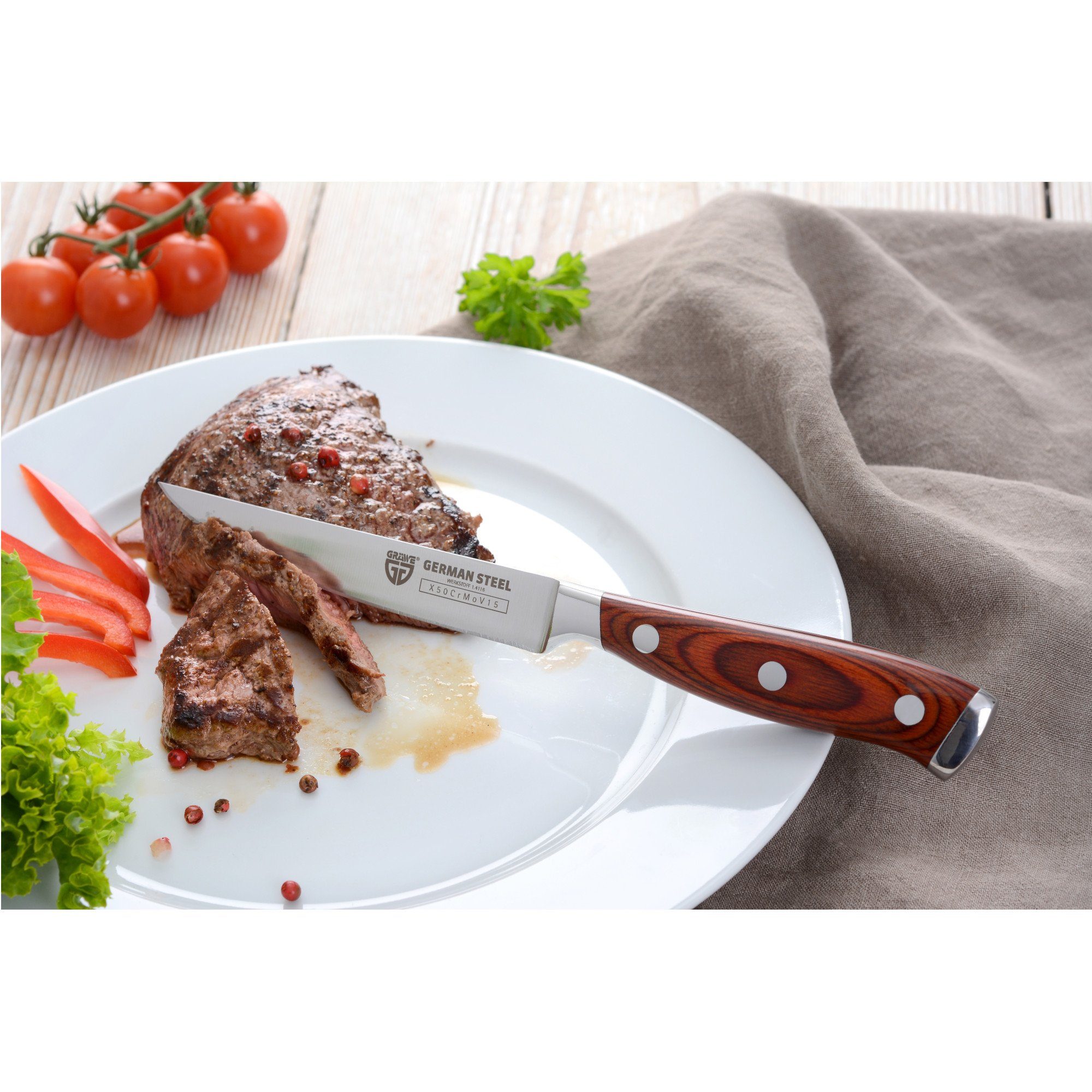 GRÄWE Steakmesser GRÄWE Steakmesser-Set 2 Stück