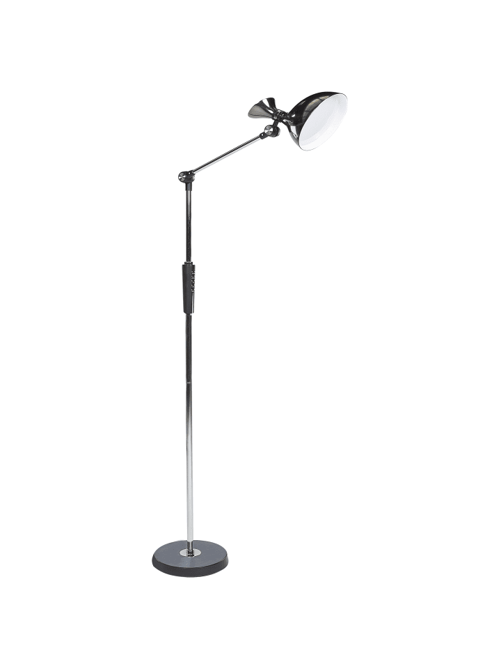 Beliani Stehleuchten ANDROMEDA in Silber/Schwarz - (W) 52 x (H) 169 x (L) 26 cm günstig kaufen onesize