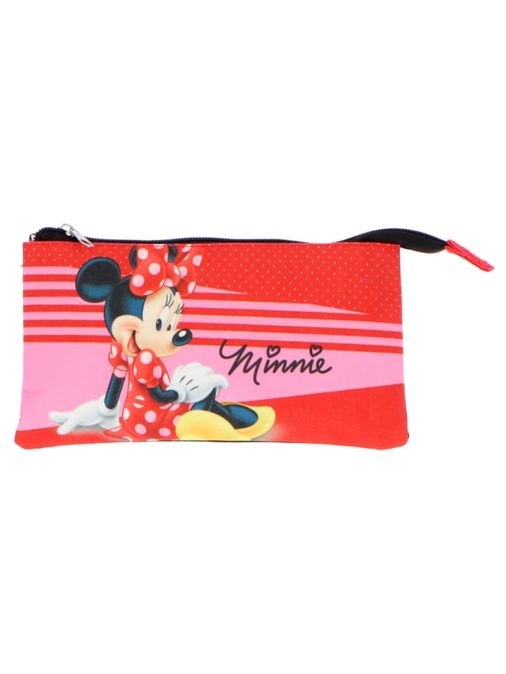 MINNIE MOUSE „Deluxe“ Etui Die ideale Federtasche für Mädchen in Rot günstig kaufen 21 x 14 cm