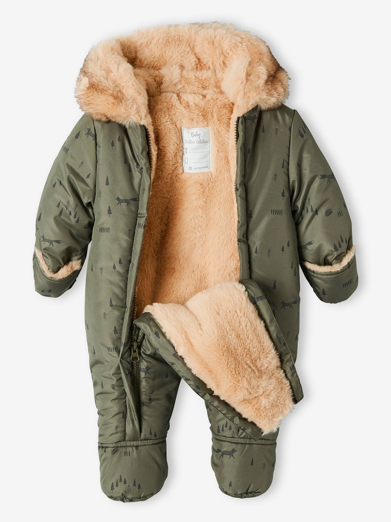 Combipilote bébé double ouverture totale kaki
