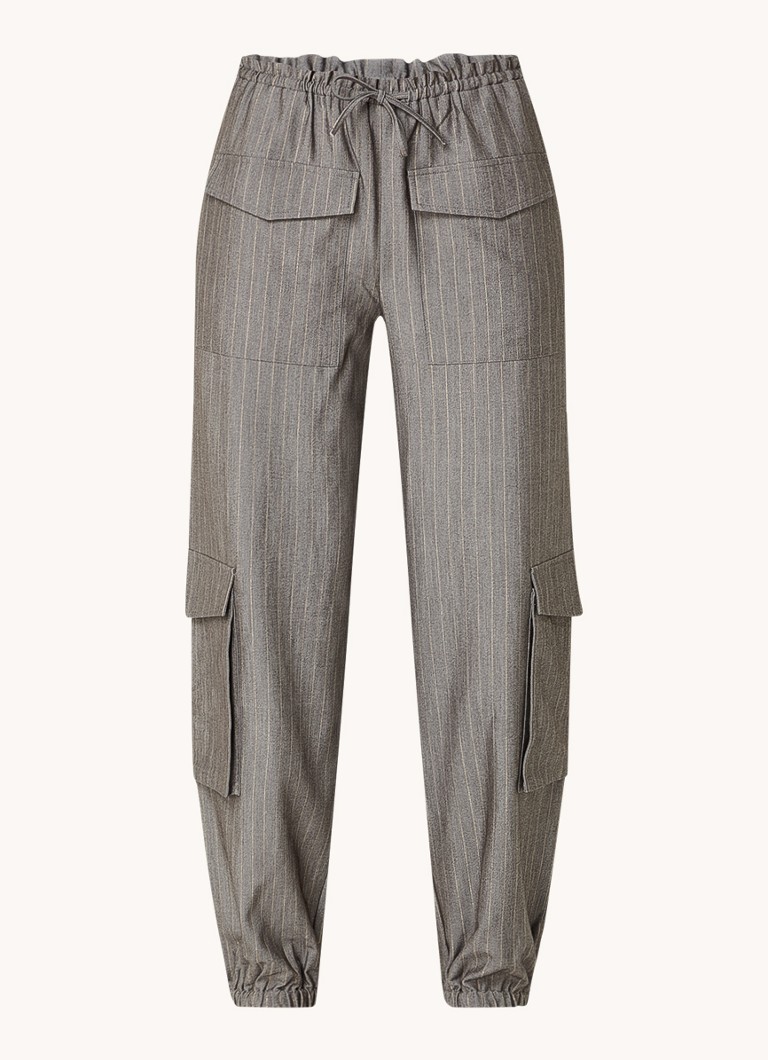 Pantaloni cargo a vita alta e affusolati Vikki con tasche laterali di Refined Department