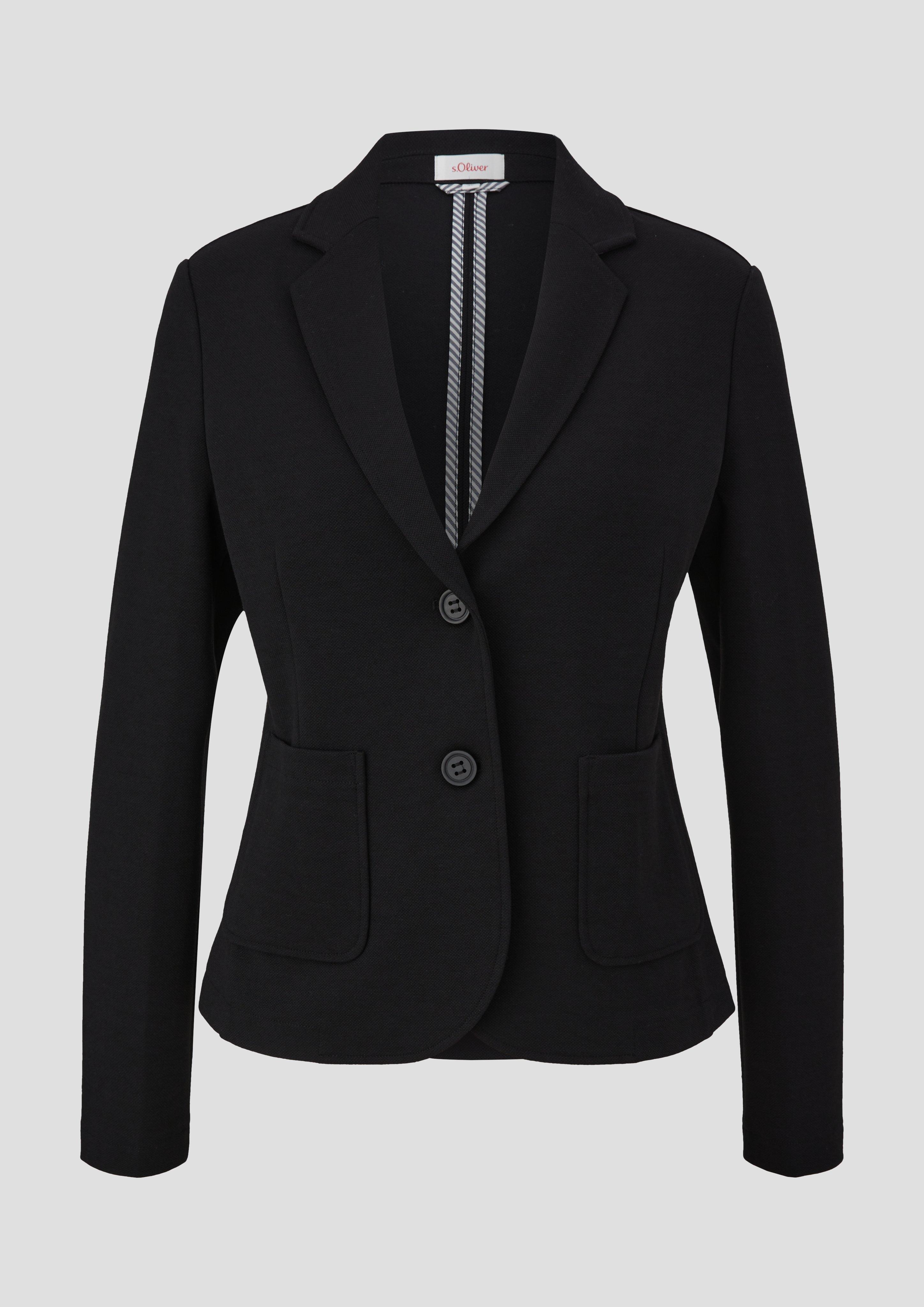 Blazer aus strukturiertem Jersey  2140914-9999