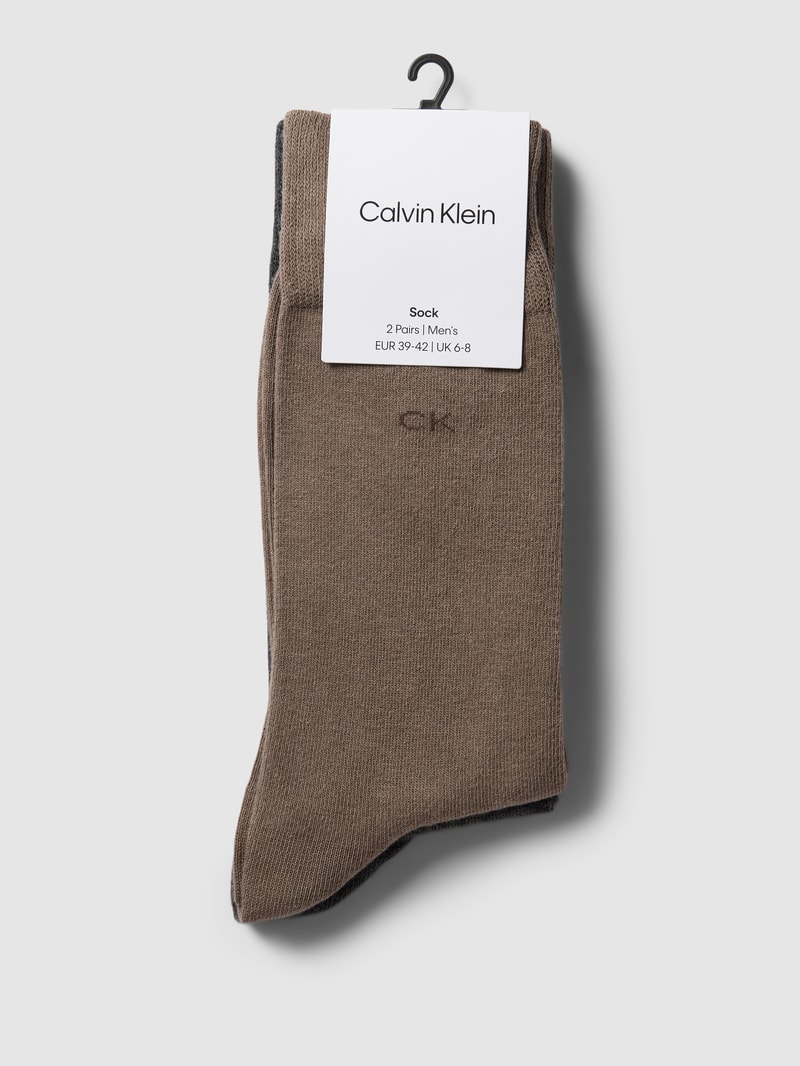 Socken mit Label-Details im 2er-Pack in anthrazit