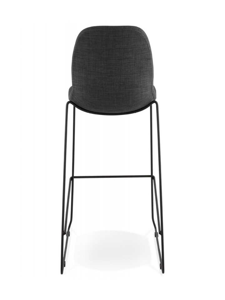 KADIMA DESIGN Barhocker Sitz 75 cm Metall Textilien | Industrial Chic Stil in Anthrazit günstig kaufen onesize